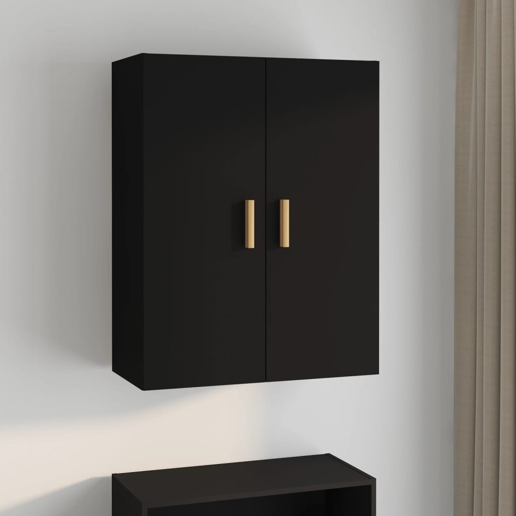 Hengende Veggskap Svart 69,5X34X90 Cm
