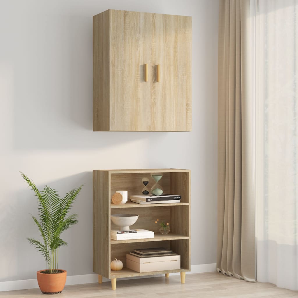 Hengende Veggskap Sonoma Eik 69,5X34X90 Cm