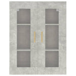 Hengende Veggskap Betonggrå 69,5X34X90 Cm