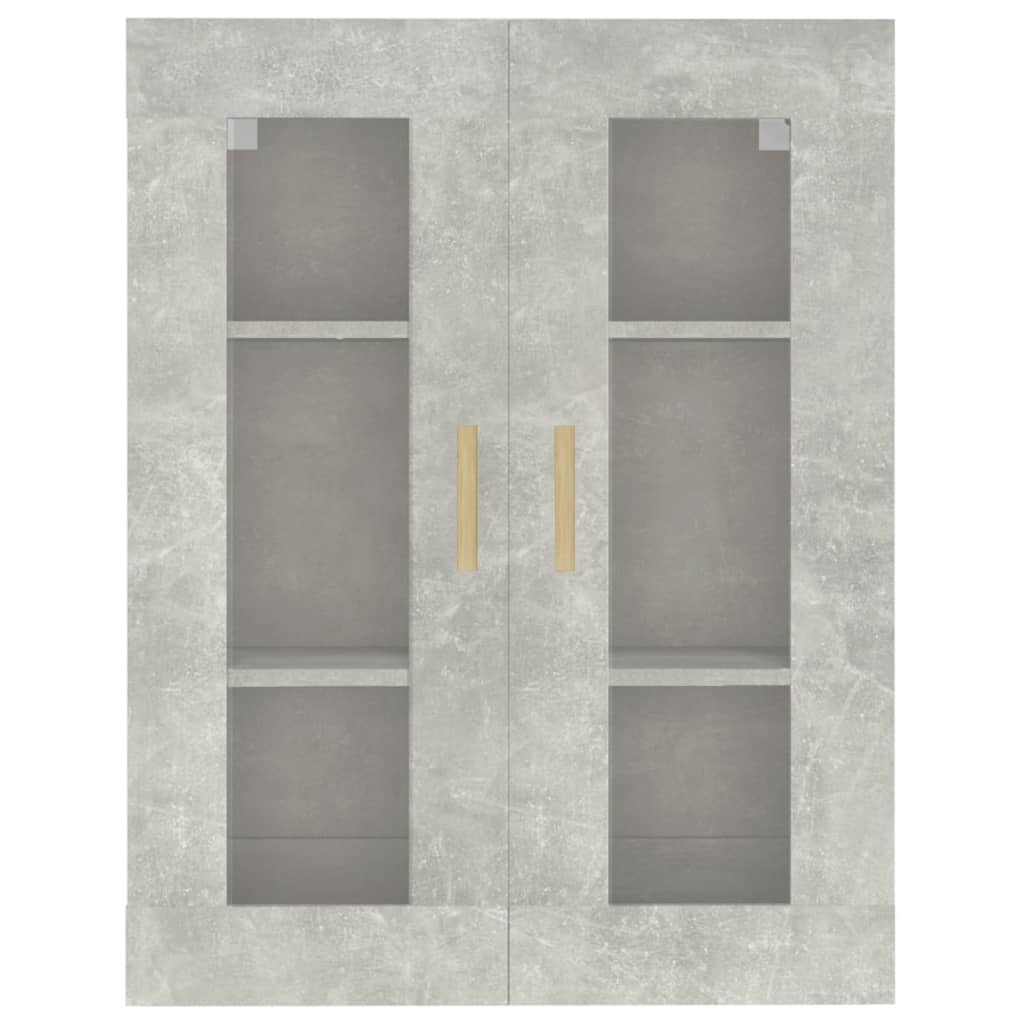 Hengende Veggskap Betonggrå 69,5X34X90 Cm