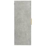 Hengende Veggskap Betonggrå 69,5X34X90 Cm