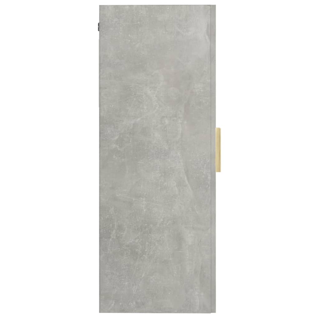 Hengende Veggskap Betonggrå 69,5X34X90 Cm