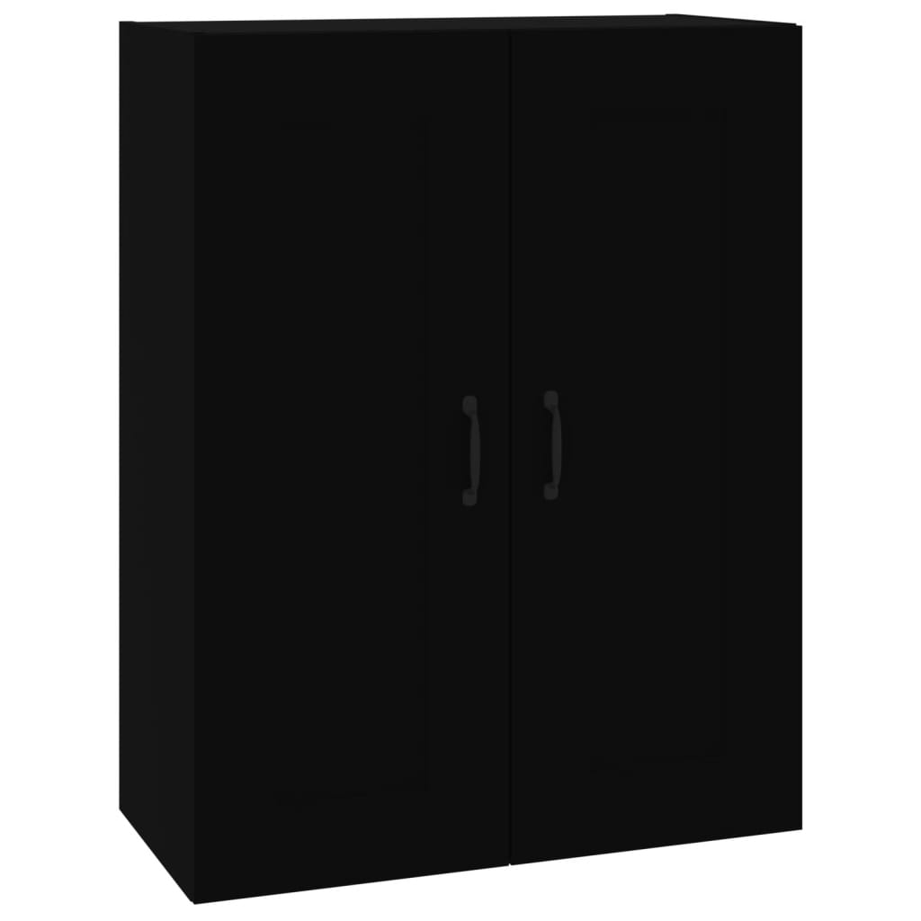 Hengende Veggskap Svart 69,5X32,5X90 Cm