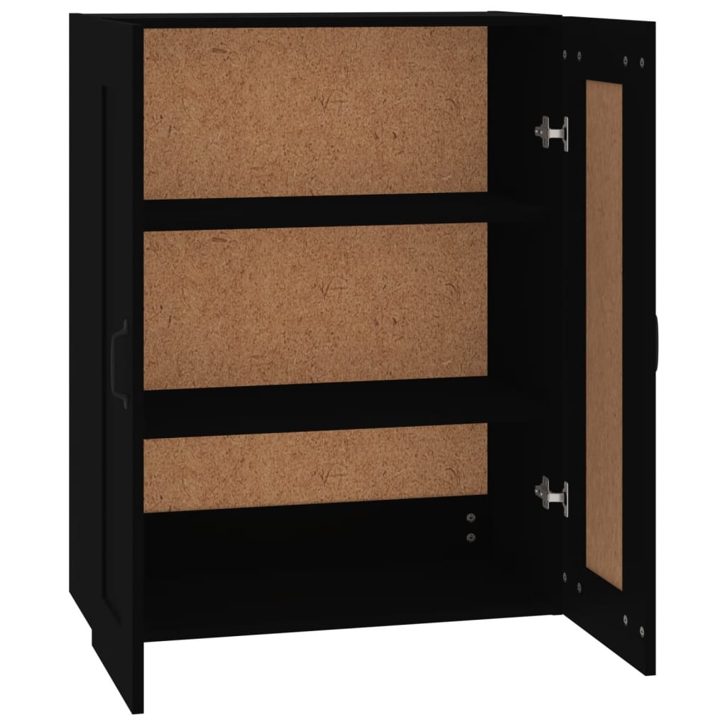 Hengende Veggskap Svart 69,5X32,5X90 Cm
