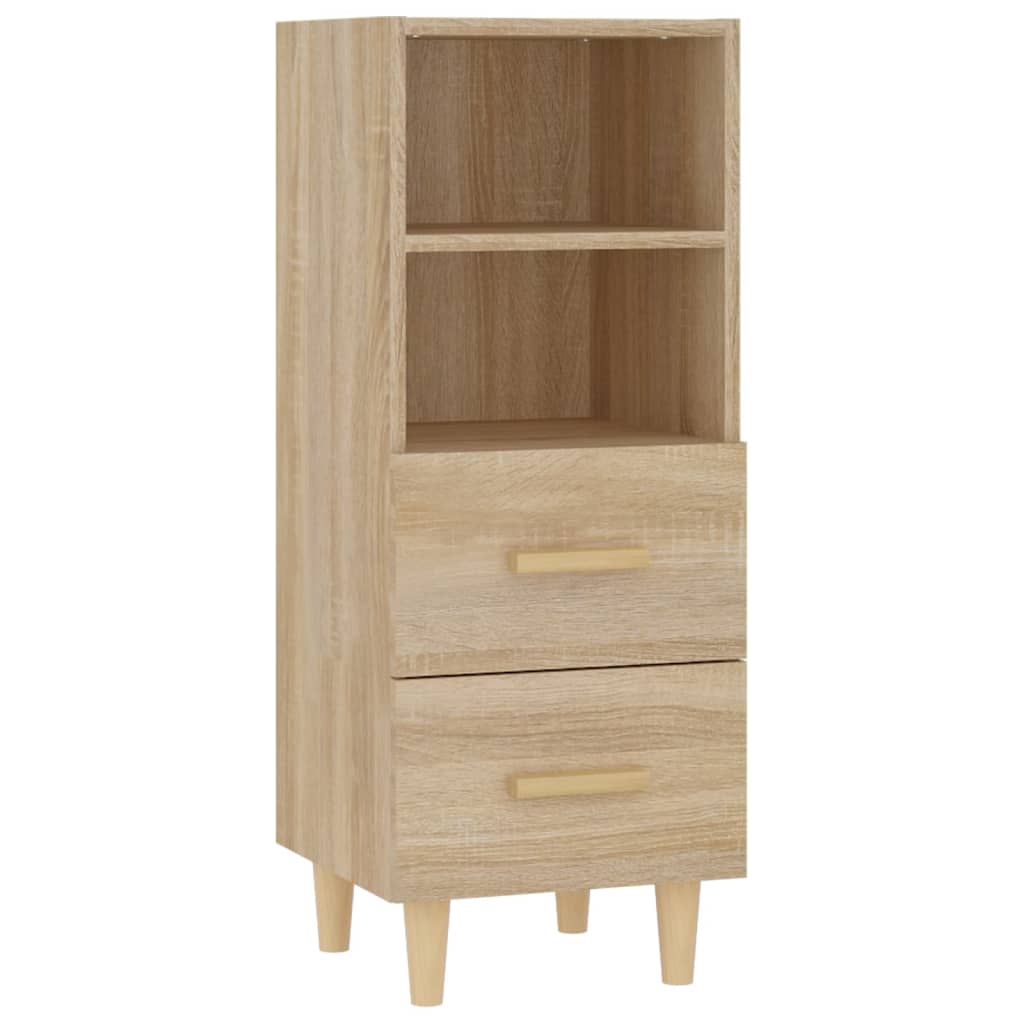 Skjenk Sonoma Eik 34,5X34X90 Cm Konstruert Tre