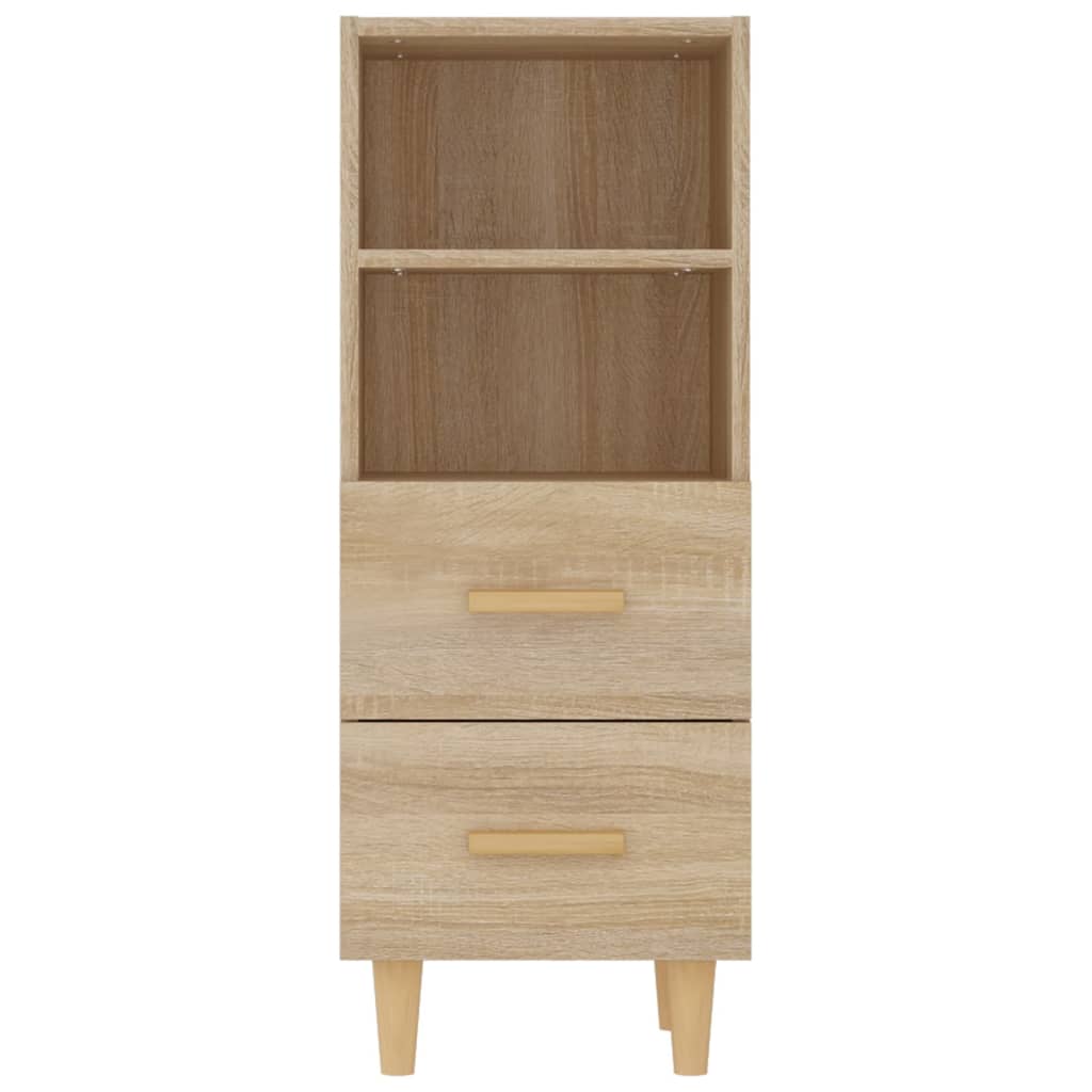 Skjenk Sonoma Eik 34,5X34X90 Cm Konstruert Tre