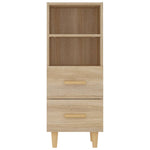 Skjenk Sonoma Eik 34,5X34X90 Cm Konstruert Tre