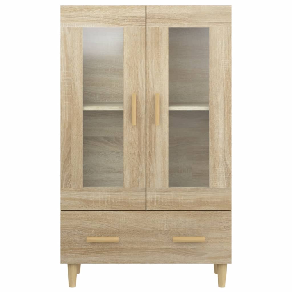 Highboard Sonoma Eik 70X31X115 Cm Konstruert Tre