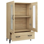 Highboard Sonoma Eik 70X31X115 Cm Konstruert Tre