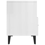 Tv-Benk Høyglans Hvit 80X36X50 Cm Konstruert Tre