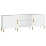 Tv-Benk Hvit 150X30X50 Cm Konstruert Tre