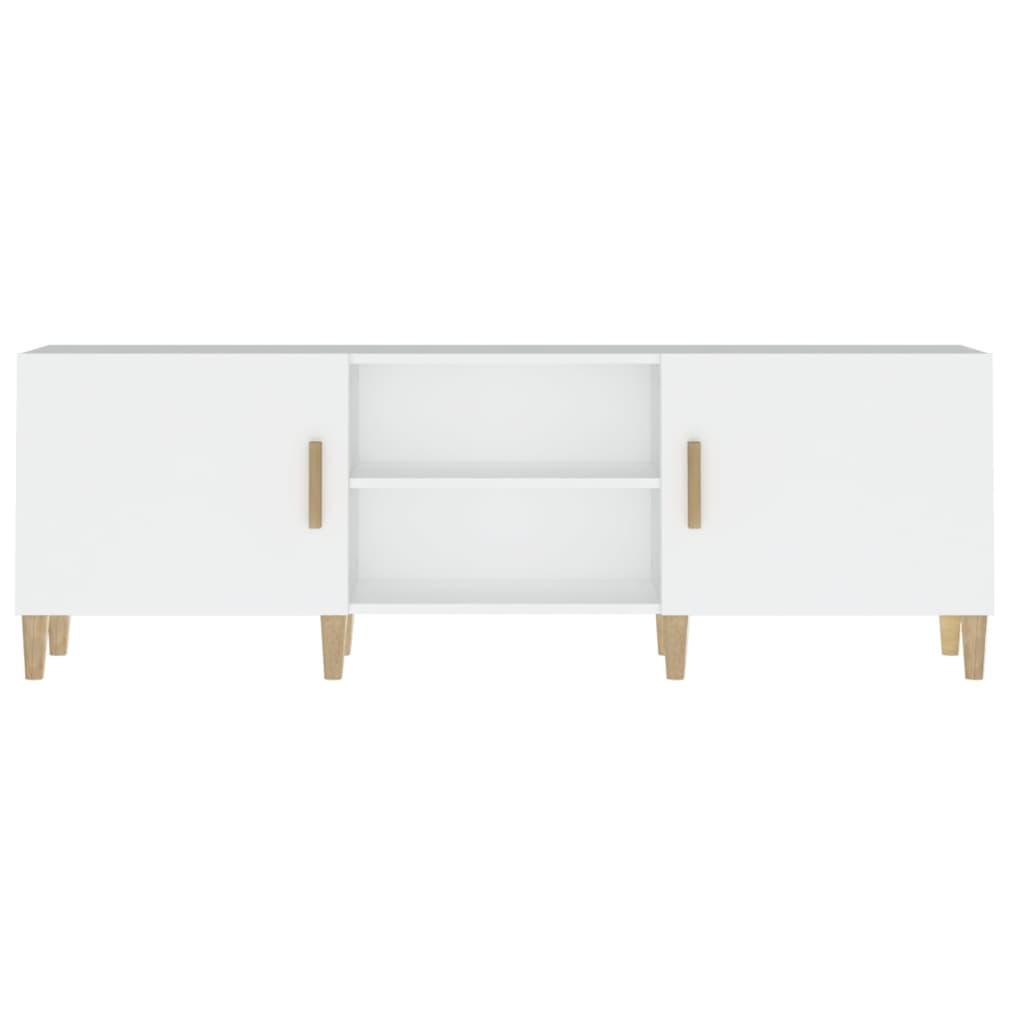 Tv-Benk Hvit 150X30X50 Cm Konstruert Tre