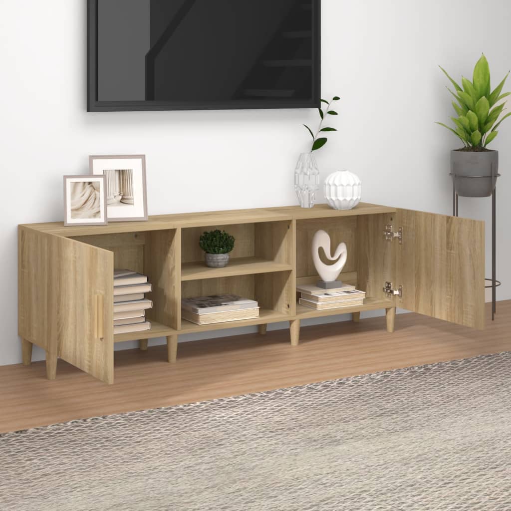 Tv-Benk Sonoma Eik 150X30X50 Cm Konstruert Tre