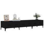 Tv-Benk Svart 150X34,5X30 Cm Konstruert Tre