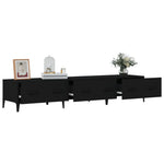 Tv-Benk Svart 150X34,5X30 Cm Konstruert Tre