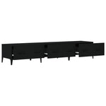 Tv-Benk Svart 150X34,5X30 Cm Konstruert Tre