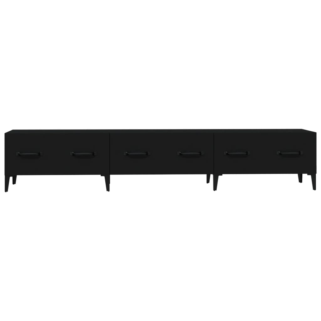 Tv-Benk Svart 150X34,5X30 Cm Konstruert Tre