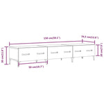 Tv-Benk Svart 150X34,5X30 Cm Konstruert Tre