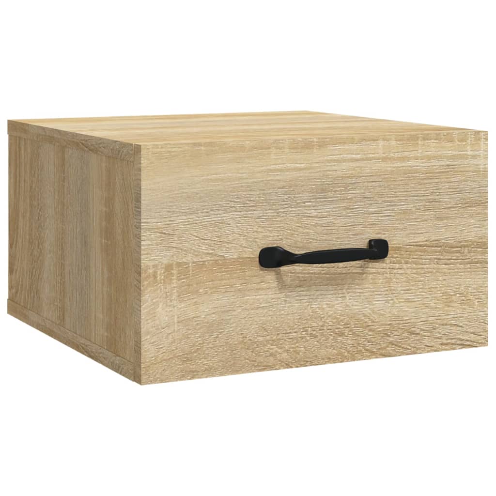 Veggmontert Nattbord Sonoma Eik 35X35X20 Cm