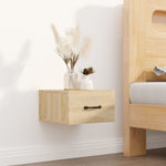 Veggmontert Nattbord Sonoma Eik 35X35X20 Cm