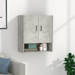 Veggskap Betonggrå 60X31X70 Cm Konstruert Tre