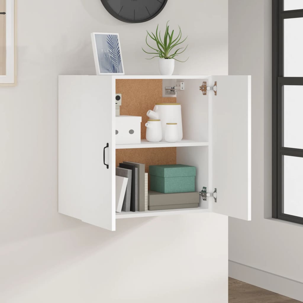 Veggskap Hvit 60X31X60 Cm Konstruert Tre