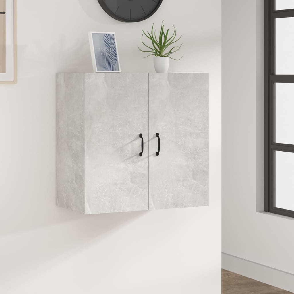 Veggskap Betonggrå 60X31X60 Cm Konstruert Tre