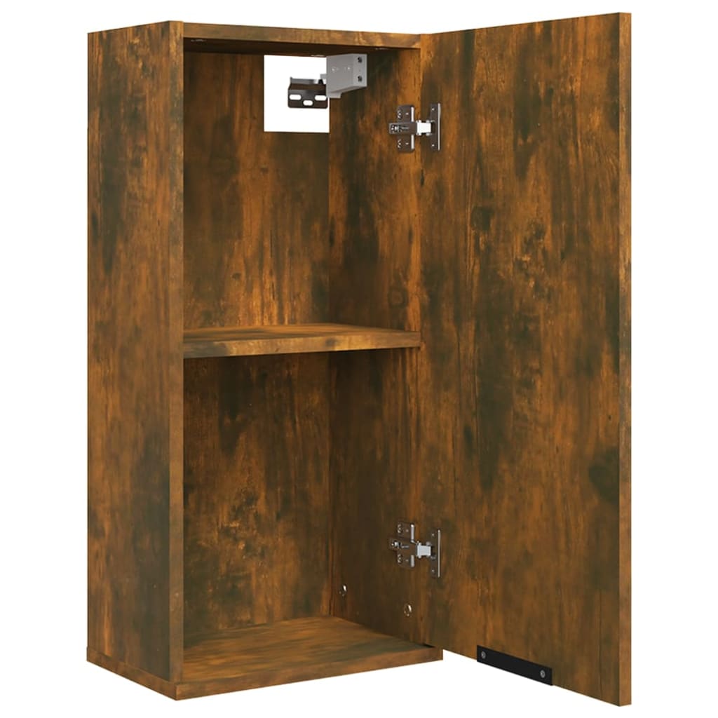 Vegghengt Baderomsskap Røkt Eik 32X20X67 Cm