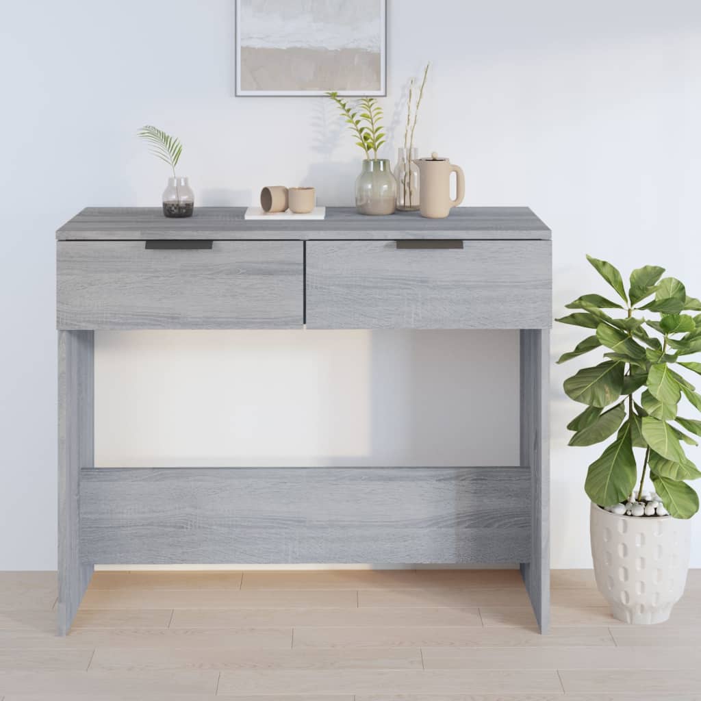Konsollbord Grå Sonoma 90X36X75 Cm Konstruert Tre