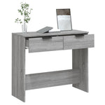 Konsollbord Grå Sonoma 90X36X75 Cm Konstruert Tre