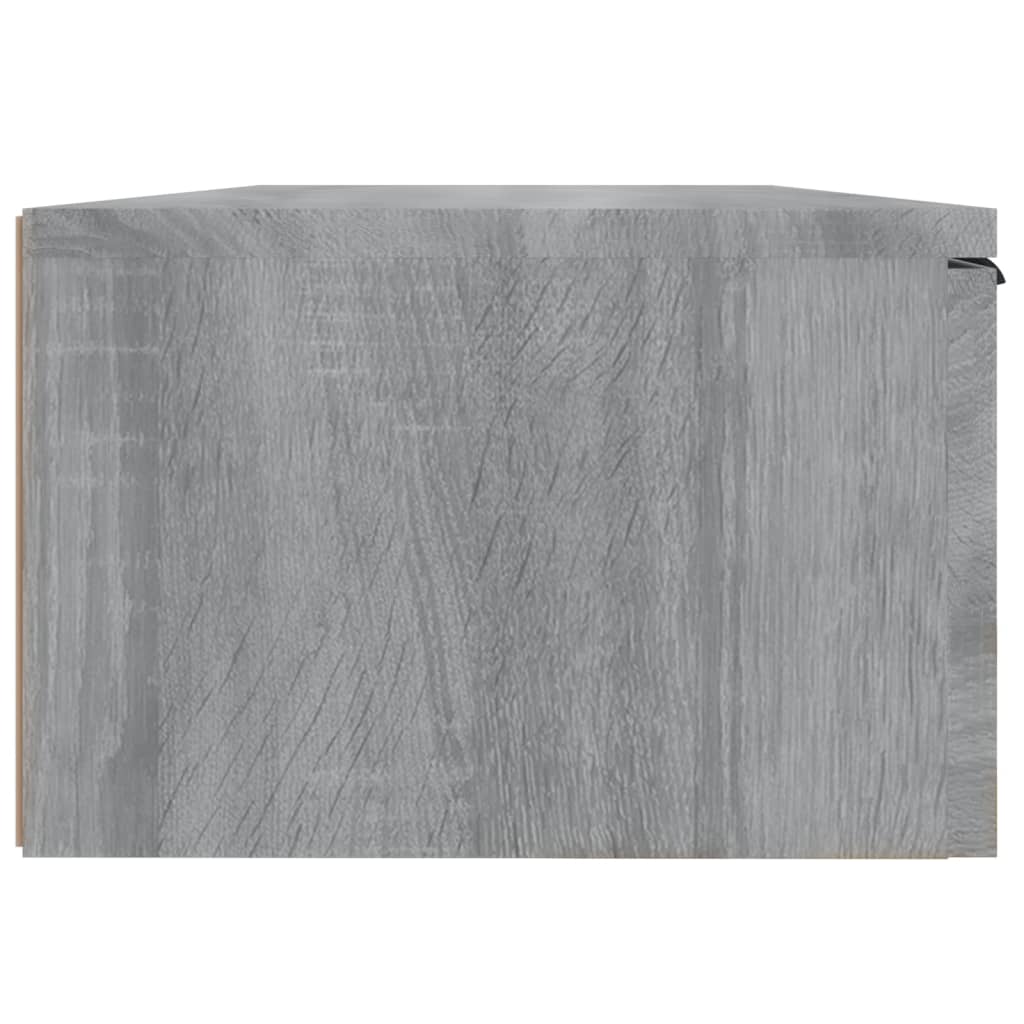Veggskap Grå Sonoma 68X30X20 Cm Konstruert Tre
