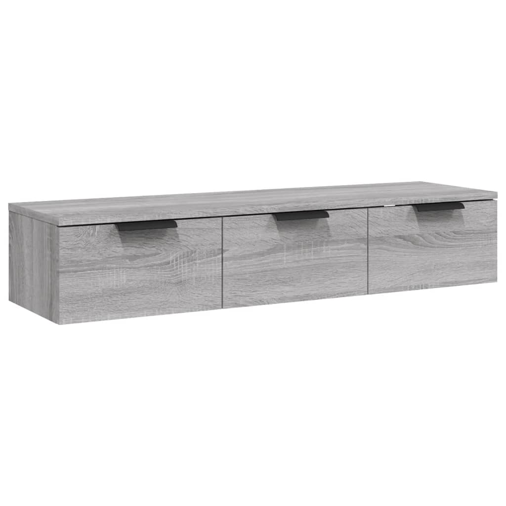 Veggskap Grå Sonoma 102X30X20 Cm Konstruert Tre