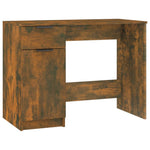 Skrivebord Røkt Eik 100X50X75 Cm Konstruert Tre