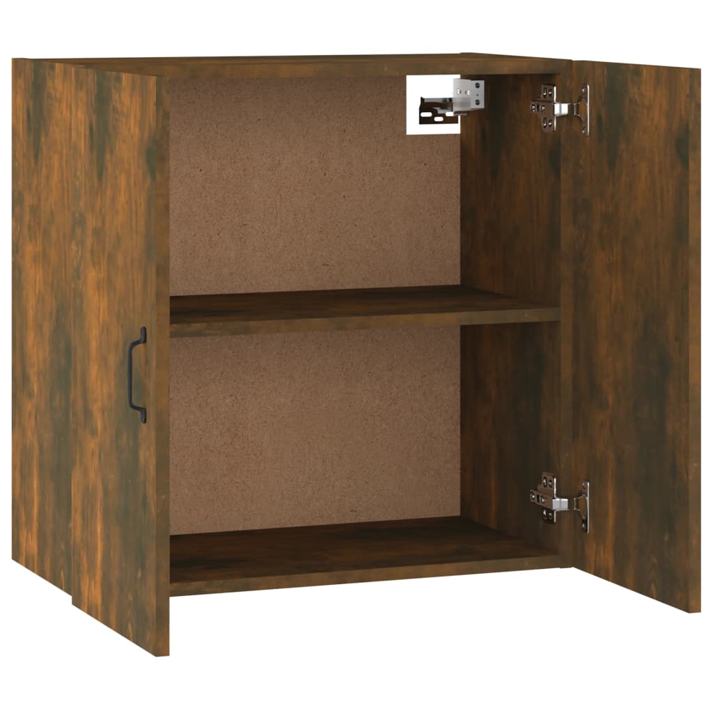 Veggskap Røkt Eik 60X31X60 Cm Konstruert Tre