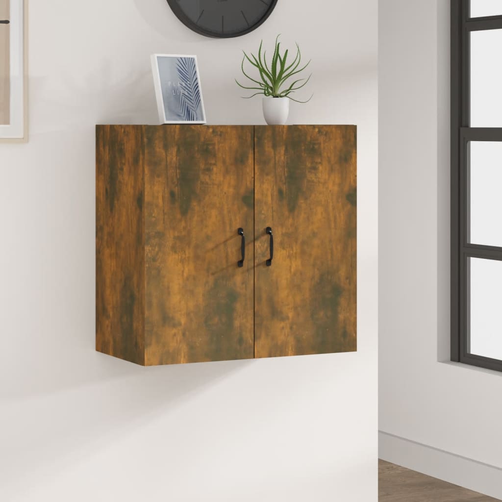 Veggskap Røkt Eik 60X31X60 Cm Konstruert Tre