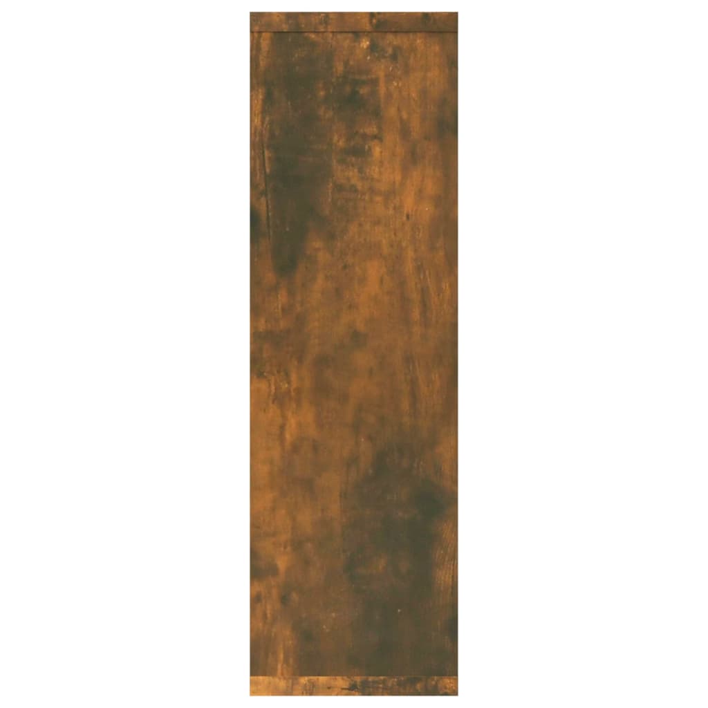 Vegghylle Røkt Eik 85X16X52,5 Cm Konstruert Tre