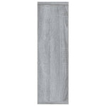 Vegghylle Grå Sonoma 85X16X52,5 Cm Konstruert Tre