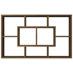 Vegghylle Brun Eik 85X16X52,5 Cm Konstruert Tre