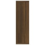 Vegghylle Brun Eik 85X16X52,5 Cm Konstruert Tre