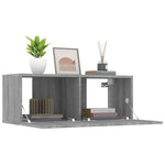 Tv-Benker 2 Stk Grå Sonoma 80X30X30 Cm Konstruert Tre