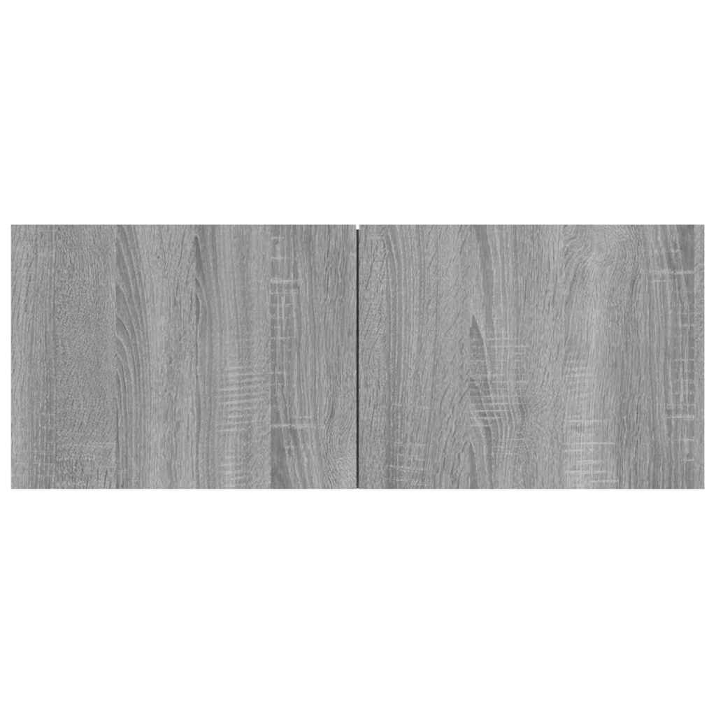 Tv-Benker 2 Stk Grå Sonoma 80X30X30 Cm Konstruert Tre