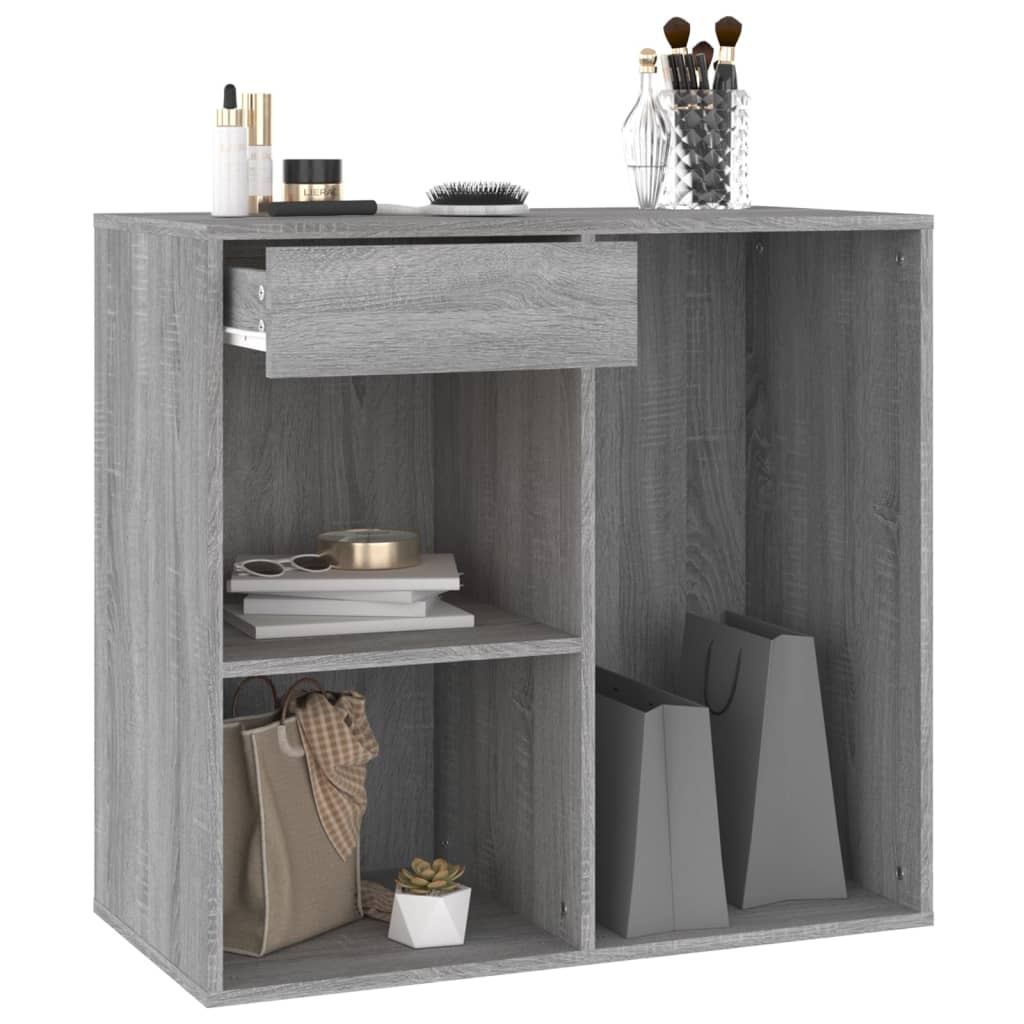 Sminkeskap Grå Sonoma 80X40X75 Cm Konstruert Tre