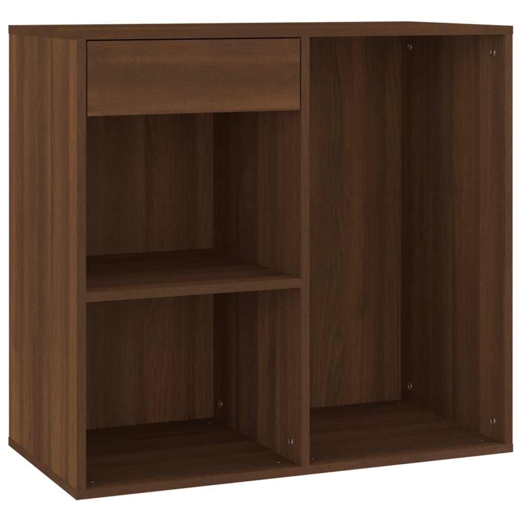 Sminkeskap Brun Eik 80X40X75 Cm Konstruert Tre