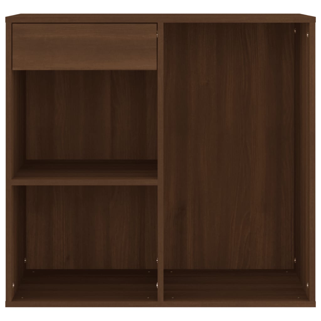 Sminkeskap Brun Eik 80X40X75 Cm Konstruert Tre