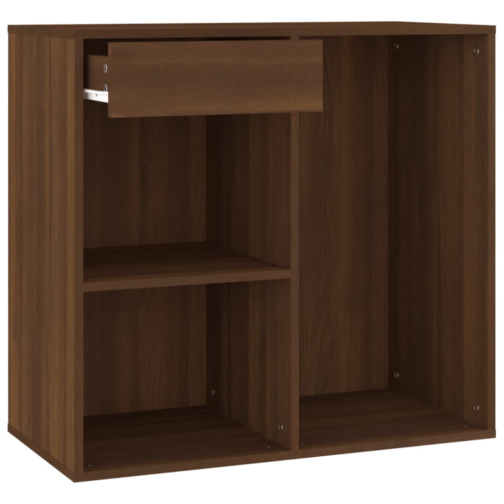Sminkeskap Brun Eik 80X40X75 Cm Konstruert Tre