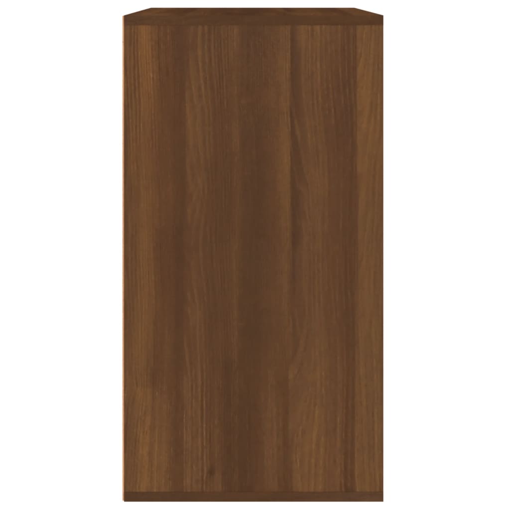 Sminkeskap Brun Eik 80X40X75 Cm Konstruert Tre