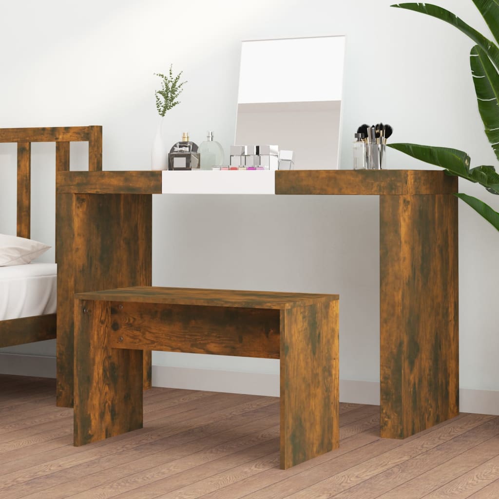 Krakk Til Sminkebord Røkt Eik 70X35X45 Cm Konstruert Tre