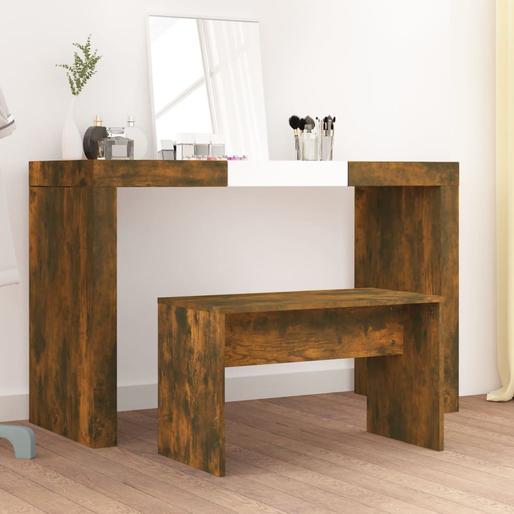 Krakk Til Sminkebord Røkt Eik 70X35X45 Cm Konstruert Tre