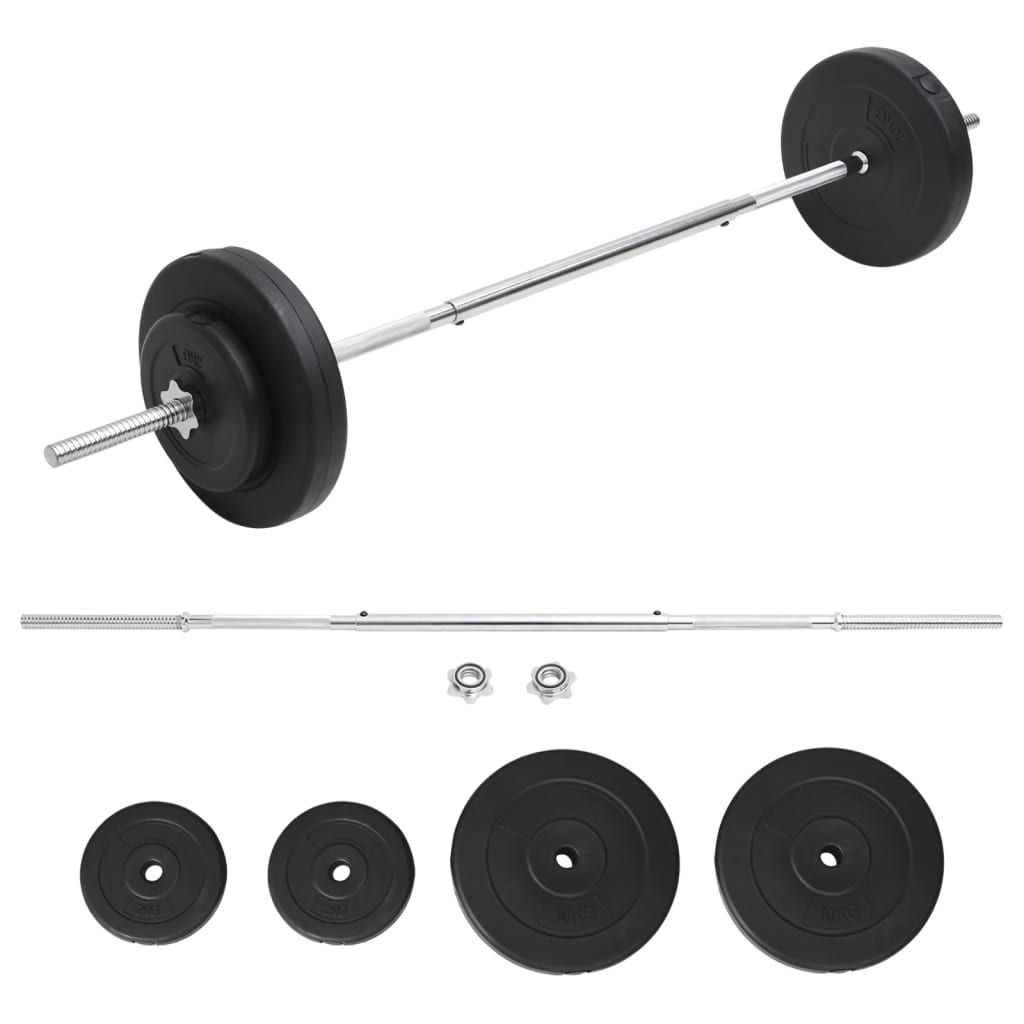 Vektstangsett Med Skiver 30 Kg