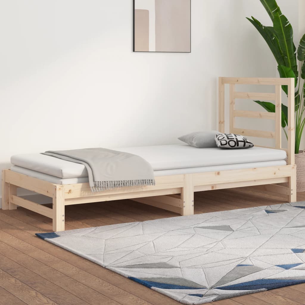 Uttrekkbar Dagseng 2X(90X190) Cm Heltre Furu